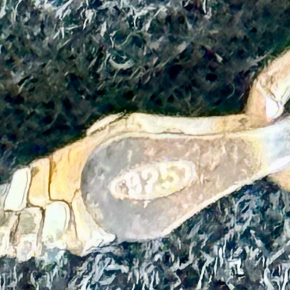 Silver Twisted 9” Italy 925 Bracelet - Picture 4 of 4